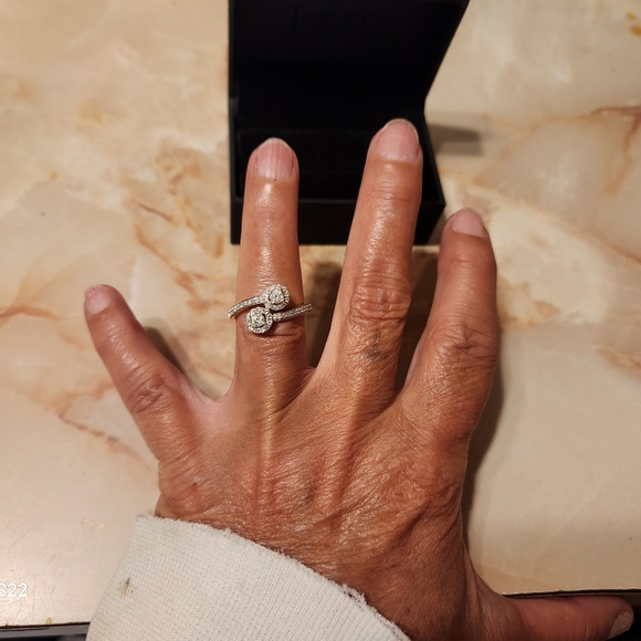 10k 2 Tone 1.2 Ct Diamond Ring Fixed And Polished For Liz - Picture 12 of 12